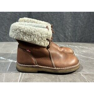 Duckfeet Arhus Shearling Pebbled Leather Boots Women’s Size EU 38 7.5 US